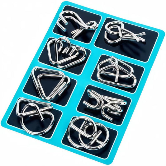 Metal Wire Puzzle Set of 24