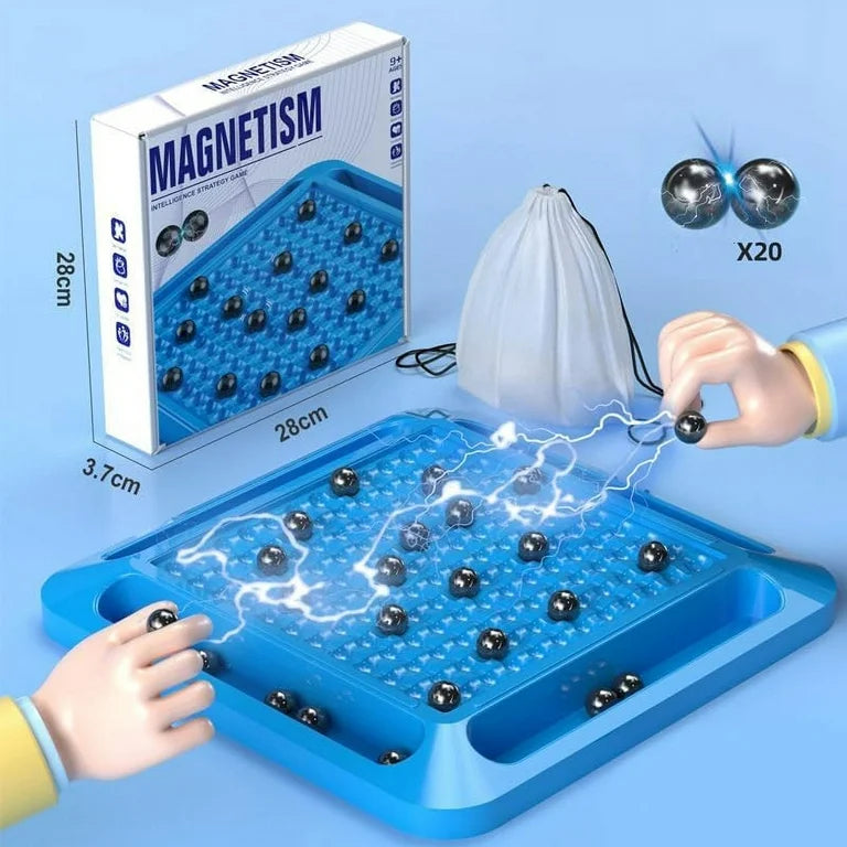 Magnetic chess board game