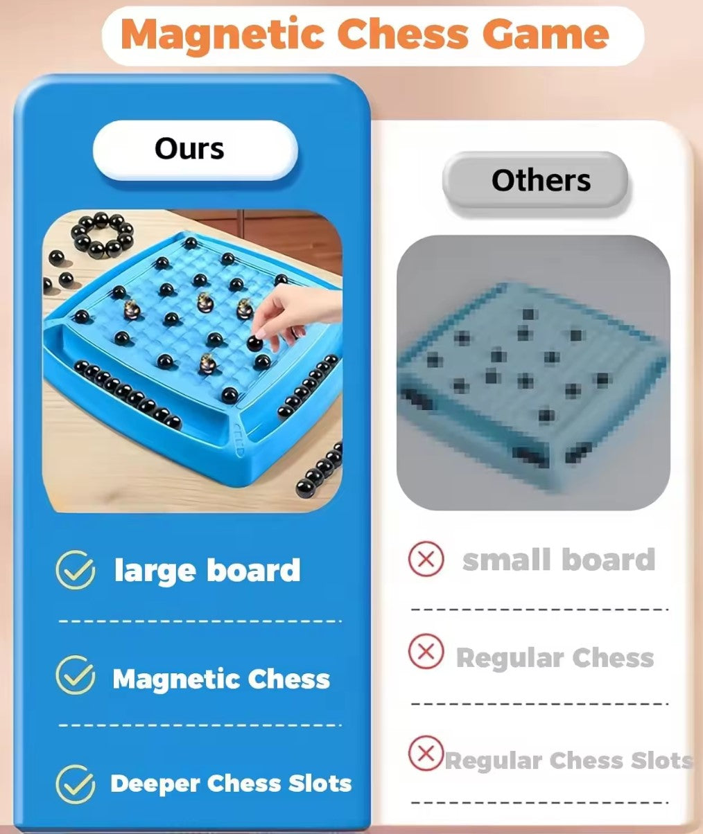 Magnetic chess game